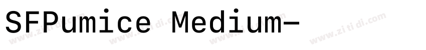 SFPumice Medium字体转换 SFPumice Medium字体转换